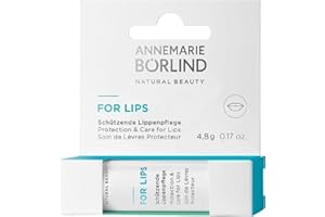 ‎ANNEMARIE BÖRLIND ANNEMARIE BÖRLIND LIPPENPFLEGE For Lips (5 g) - Schützende Lippenpflege, Natürliche Pflege und Schutz für Spröde und Trockene Lippen, für Jede Jahreszeit und Tageszeit Geeignet