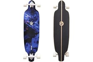 Coasto - Surfskate - Skateboard pour Skatepark, Street, Pumptrack et Surf - Planche Idéale pour Cruiser - Tout-Terrain - Trucks Optimisés - Deck Pad Transparent et Adhérant