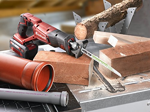 kwb AKKU-TOP Säbelsägeblatt (2 Stück, für Holzbearbeitung, HCS Kohlenstoffstahl, Länge 240/218mm) u.a. für Makita JR3050T, Einhell TC-AP 650 E - 4