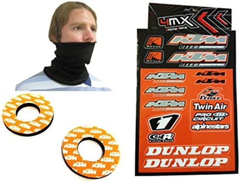 Motorcycle Facemask Warmth Protection Gift Set with KTM Stickers Small