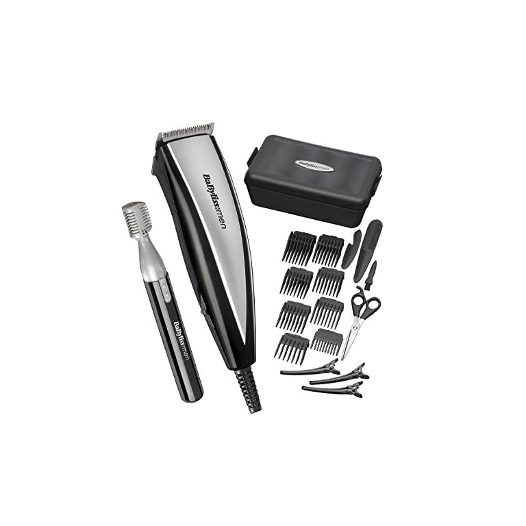 BaByliss-Home-Hair-Cutting-Kit-for-Men-20-Piece-BlackStainless-Steel BaByliss Home Hair Cutting Kit for Men - 20 Piece, Black/Stainless Steel