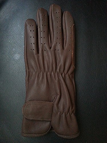 LADIES-Horse-Riding-Gloves-Ladies-All-Leather-TAN-DARK-BROWN-BLACK-Premium-Quality-New