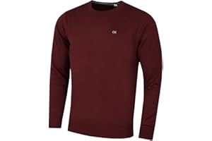 Calvin Klein Mens 2025 Durable Comfort Crew Neck Golf Sweater