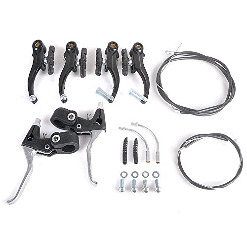 ebuybox® Fahrrad Bremsen Set komplett V Brake Bremshebel Bremszuege Bremsgriffe MTB BMX
