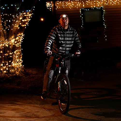 lederTEK, LED Stirnlampe Kopflampe Kopfleuchte Stirnleuchte 6 Modi Wasserdicht (Schwarz S3) - 2