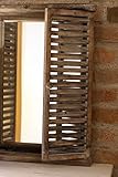 condecoro Wandspiegel Chase mit Fensterladen Holz Shabby Landhaus-Stil Spiegel, Größe:Medium - 3