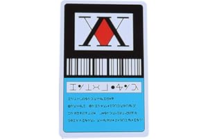 FOUTP 1 Pièce Anime Hunter X Hunter Carte Licence Jouets Japon Anime GING Freecss Killua Zoldyck Kurapika Badge Bus Banque Carte de crédit Autocollants