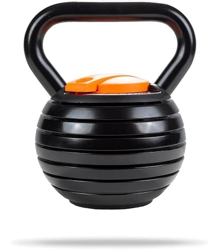 Kettlebell Regolabile DIAMOND 2-20 Kg – 7 Livelli Di Peso, Per Home Gym E Functional Training