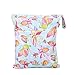 Produktbild Depory Windeltasche Nasstasche Wiederverwendbar Mittel Windeltasche Wetbag Wetbag windelbeutel für Babys Windeln Schmutzige Kleidung und anderes Zubehör (Bunter Schmetterling)