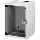 DIGITUS Network Cabinet &ndash; 10 Inches, 9U &ndash; Unassembled &ndash; Soho Pro &ndash; Grey | 10 inch useful depth - 460 x 315 x 300 mm (H x W x