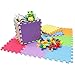Produktbild Schaumstoff Puzzlematte- 18-teilig Spielmatte 26 x 26cm Mehrfarbiges Puzzlespiel Bodenmatte Spielmatte von Kurtzy- zusammensteckbare Baby Spielmatte- Ideal für Yoga, Sportübungen, oder als Spielunterlage (sicher& weich)