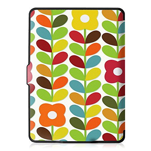 Fintie Kindle Paperwhite Hülle – Die dünnste und leichteste Smartshell Case Schutzhülle Tasche mit auto Sleep / Wake für den neuen Kindle Paperwhite 2016 (mit 300 ppi-Display, 6 Zoll, und integrierter Beleuchtung) und alle Modelle von 2012, 2013, 2014, 2015, Kindertraumgarten - 5