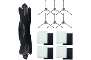 S YTALAND Części zamienne Akcesoria do serii eufy L60, robot odkurzający serii L50, 1 szczotki główne, 4 filtry Hepa, 6 szczotek bocznych