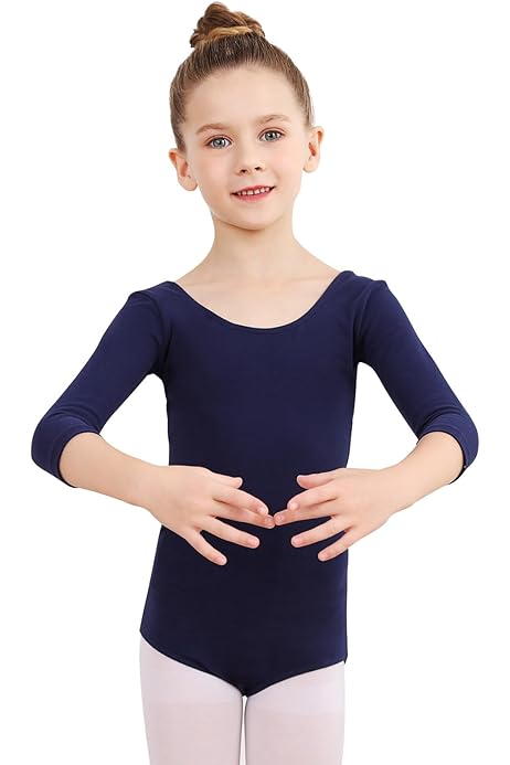 Body In Nylon Elasticizzato Per Bambina - Senza Maniche, Per Danza E Ginnastica, Taglie 5-13 Anni