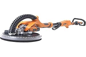 Evolution Power Tools Levigatrice a Secco Telescopica per Muri con Torcia LED 225 mm (230 V)