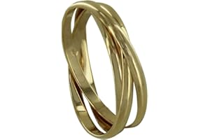 LES POULETTES BIJOUX - Bague Plaqué Or Triples Anneaux