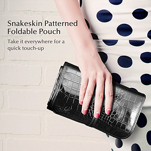 Imurz 32 Stück Make-up Kabuki Pinselsets Make-up Kosmetik Pinsel Augenbrauen Schatten mit Tasche - 7