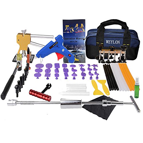Weylon Paintless Dent-Set attrezzi per rimozione ammaccature per ammaccature Kit di riparazione Ding-danni