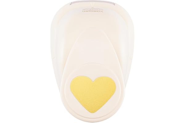 Vaessen Creative Perforatrice de Papier, Taille M, Coeur 1, Pour Projets DIY, Scrapbooking, Création de Cartes et Plus modèle aléatoire, Pourpre