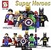 Produktbild mini figures star wars marvel avengers man keyrings dc super hero fits with lego SuperHeroes Avengers - 8 mini ...