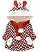 KKia Baby Girls Cute Rabbit Ears Hooded Polka Dot Print Winter Warm Coats Jackets Outerwear