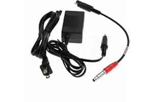 HangTon Alimentatore 12V AC DC 5 Pin per Ricevitore GPS Topcon HiPer Lite Legacy GB500 GB1000 GR-3 GR5