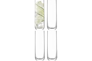 LSA International Borough Highball 420 ml Clear | Set of 4 | Dishwasher Safe | BG04