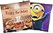 Produktbild Doppelseitiges Minions Kissen: Happy Birthday Dracula / Vampir Minion 40x40 cm