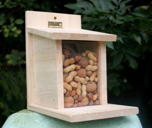 XXL Eichhörnchen Futterautomat Eichhörnchenfutterhaus Futterstation Nussstation - 2