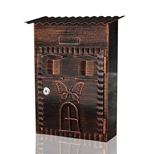 Preisvergleich Produktbild CBDGD Retro Kabine, Gartenbox, Wand, Briefkasten im Freien, kreativer Briefkasten Briefkästen