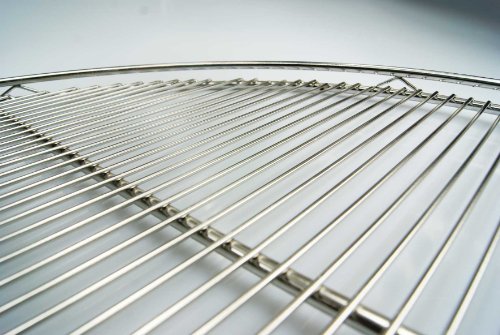 Edelstahl Grillrost 80 cm rund mit Reling Schwenkgrill mit 3 Aufhängeösen Grill Neu - 2