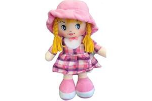 MARUKATSU Muñeca de Trapo bebé niña19*35cm Juguete Suave muñeca Princesa Regalos niñas 0 + Regalos cumpleaños Bautismo Día de San Valentín Navidad Muñeca multicolo (Violeta)