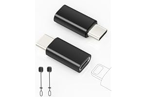 LAYAJIA 2 Pacchetti di Adattatori da Lightning a USB C per iPhone 15/16 Pro/Plus/Pro Max, Samsung S24, Supporto per La Ricarica e Il Trasferimento dei Dati, Non per Audio/OTG/Telefono
