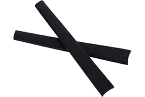 NicelyFit Replacement Temple Arm Leg Ear Socks for Oakley Muffler OX1034 Eye Glass Frame, Black - 1 Pair, One size