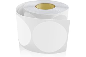 Meitaat 500 pegatinas redondas de 50 mm, con código de colores, en forma de círculo, color blanco