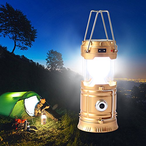 Janecrafts LED Laternen Zusammenklappbare Campinglampe Wasserdichte Zeltleuchte Aussenleuchte für Camping, Wandern, Notfall [Energieklasse A+] - 5