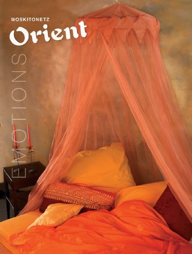 Decorative Bed Canopy - Mosquito net - 2.5 x 12 m - Orange