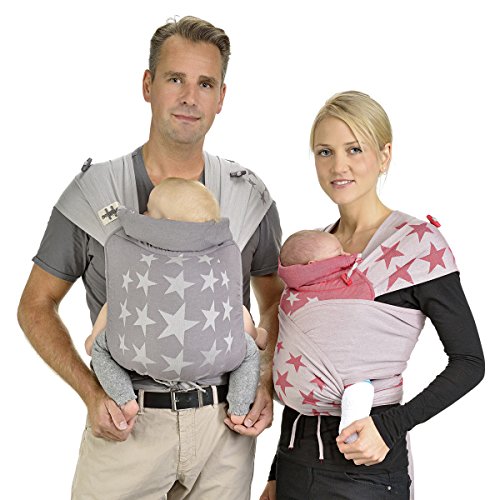 HOPPEDIZ Hop-Tye, Mei Tai Tragehilfe aus Tragetuchstoff, Bauch- und Rückentrage, inklusive Trageanleitung - 3