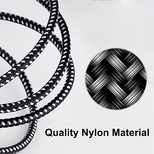 C  ble USB C Nylon 2M USB 3 0A  Nasharia  3 Pack  1M 2M 2M  tress   en nylon chargeur Type C Connecteur Ultra R  sistant en Aluminium pour Samsung Galaxy S9 A3 5 2017  A7 A9 C5 Note7 C9Pro  Nouveau Macbook Pro  ChromeBook Pixel  Huawei P10 P9 Oneplus 2 3 3T  Sony Xperia X Compact  Nexus 5X 6P et D autres Dispositifs qui Supportent USB C Noir Carbone -Nouvelle Version 