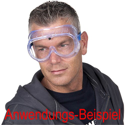 Schutzbrille, Soft Schutz Brille PVC, Gummi Arbeitsbrille Augenschutz klar - 3