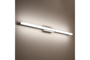 Yafido Aplique Espejo Baño Interior LED 90CM luz Baño Lámpara de Pared Espejo Iluminación para Maquillaje 20W Blanco Neutro 4000K No-regulable