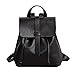 Produktbild AIYIL Dame Mini Casual PU Leder Rucksack College Schultertasche Daypack Für Frauen,Black-OneSize