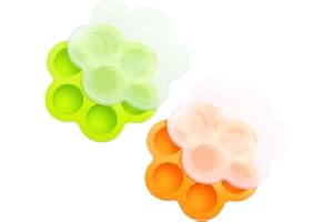 NEYLOKFEN 2 pieces Bac a Glacon pour bebe Puree, 14x40ml Compartiment Congelateur Silicone pour Bebe Puree Diversification Moule