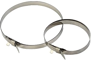 ZYNCUE 10 pares de abrazaderas de arranque de junta CV, universal, ajustable, de acero inoxidable, kit de abrazadera de crimpado para botas (tamaño pequeño y grande)