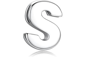 CANDYFANCY Ciondolo con Iniziale Argento 925 Amore Cuore Simboli & Pendente Personalizzata Alfabeto Nome A-Z Collana Piccolo Catena Donna Uomo