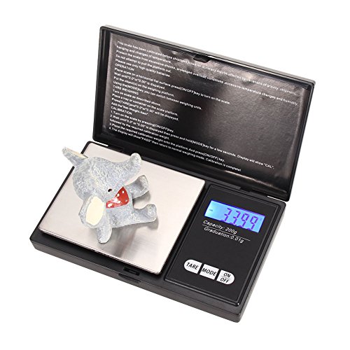 Demiawaking Neue 200g x 0,01g Mini Digitale Schmuck Tasche Waage Gold Balance Gewicht Waage Gramm - 4