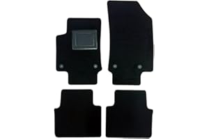 OFFICINE MILANO IL TUO STILE IN AUTO. 4 Tappetini in Moquette per Citroen C3 AIRCROSS Compatibile con Modelli dal 2017 al 2025, Fondo Antiscivolo con Battitacco in PVC - Alta Qualità - Made in Italy - OFFICINE MILANO