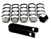 Produktbild SMI Radmutterkappen 20 x 17mm Kunststoff inkl. Abziehhaken, Fester Halt, hochwertig