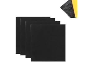 ZAYEJOD 4pcs 5MM Feuille de Mousse Néoprène Adhésive Néoprène Caoutchouc Joint Mousse Isolant Panneaux de Caoutchouc Protection Meuble Voiture Anti Vibration Antidérapant Insonorisant(30x20cm)