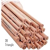 Juego de 30 Lápiz de plomo de madera 2B Lápiz Lápiz de dibujo de dibujo triángulo